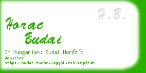 horac budai business card